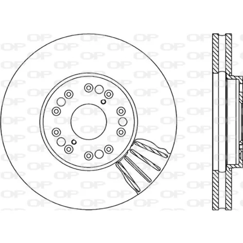 Brzdový kotúč OPEN PARTS BDR1562.20