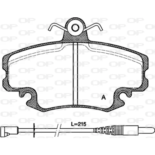 Sada brzdových platničiek kotúčovej brzdy OPEN PARTS BPA0141.32