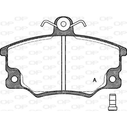Sada brzdových platničiek kotúčovej brzdy OPEN PARTS BPA0146.14