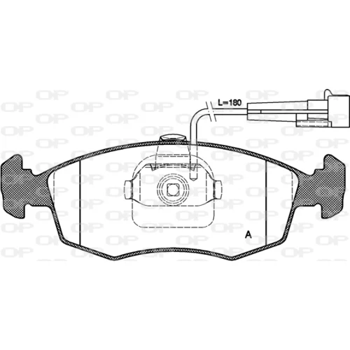 Sada brzdových platničiek kotúčovej brzdy OPEN PARTS BPA0172.12