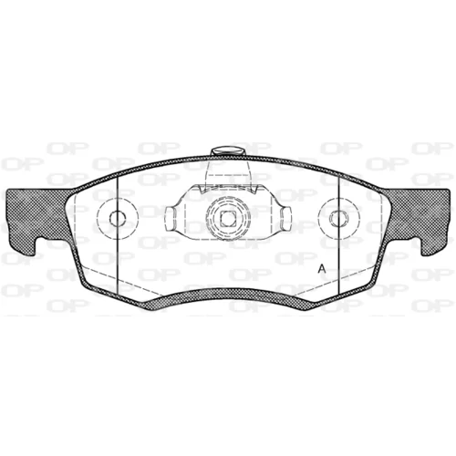 Sada brzdových platničiek kotúčovej brzdy OPEN PARTS BPA0172.32