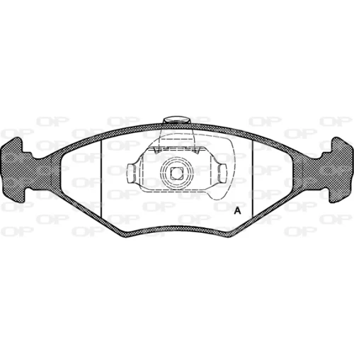 Sada brzdových platničiek kotúčovej brzdy OPEN PARTS BPA0281.40