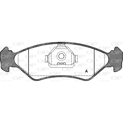 Sada brzdových platničiek kotúčovej brzdy OPEN PARTS BPA0285.10