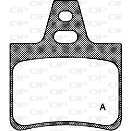 Sada brzdových platničiek kotúčovej brzdy OPEN PARTS BPA0311.00