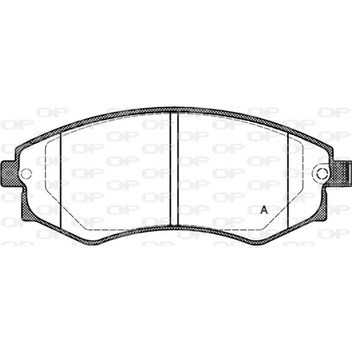 Sada brzdových platničiek kotúčovej brzdy OPEN PARTS BPA0318.12