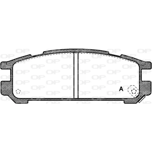 Sada brzdových platničiek kotúčovej brzdy OPEN PARTS BPA0342.02