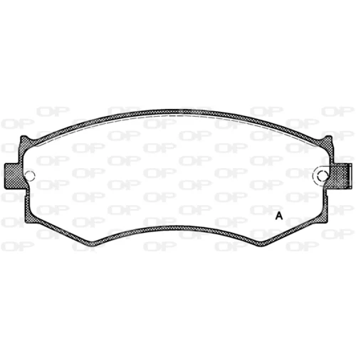Sada brzdových platničiek kotúčovej brzdy OPEN PARTS BPA0350.04