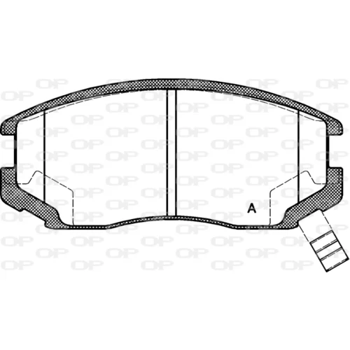Sada brzdových platničiek kotúčovej brzdy OPEN PARTS BPA0357.22