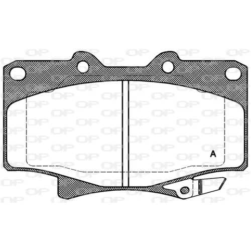 Sada brzdových platničiek kotúčovej brzdy OPEN PARTS BPA0429.04
