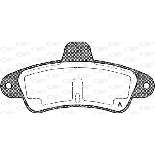 Sada brzdových platničiek kotúčovej brzdy OPEN PARTS BPA0433.00