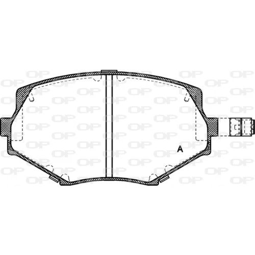 Sada brzdových platničiek kotúčovej brzdy OPEN PARTS BPA0478.02