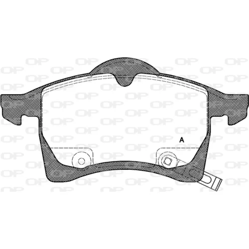 Sada brzdových platničiek kotúčovej brzdy OPEN PARTS BPA0683.02