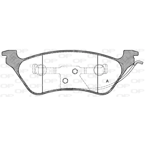 Sada brzdových platničiek kotúčovej brzdy OPEN PARTS BPA0811.00