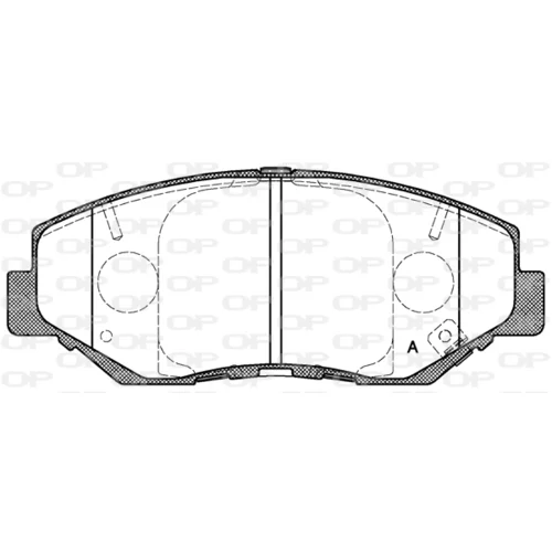 Sada brzdových platničiek kotúčovej brzdy OPEN PARTS BPA0899.00