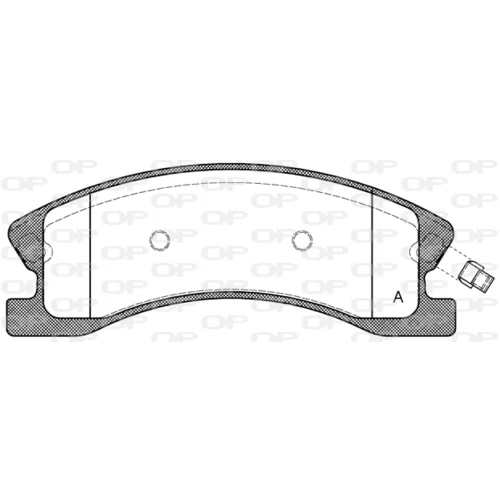Sada brzdových platničiek kotúčovej brzdy OPEN PARTS BPA0973.02