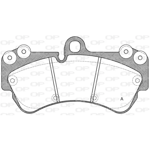 Sada brzdových platničiek kotúčovej brzdy OPEN PARTS BPA0994.00