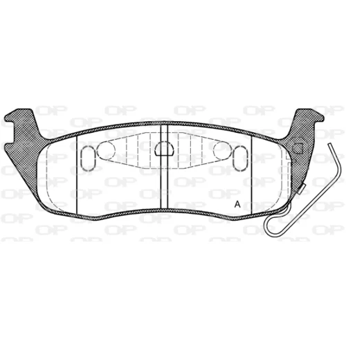 Sada brzdových platničiek kotúčovej brzdy OPEN PARTS BPA1106.10