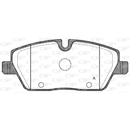 Sada brzdových platničiek kotúčovej brzdy OPEN PARTS BPA1131.00