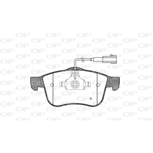 Sada brzdových platničiek kotúčovej brzdy OPEN PARTS BPA1183.02