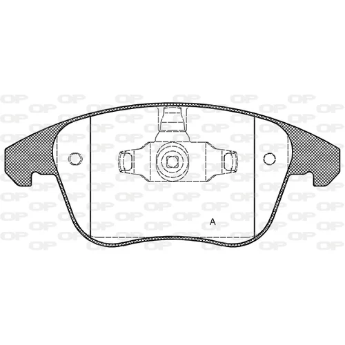 Sada brzdových platničiek kotúčovej brzdy OPEN PARTS BPA1249.50