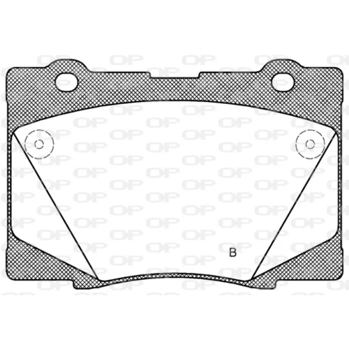 Sada brzdových platničiek kotúčovej brzdy BPA1422.02 (OPEN PARTS) - obr. 1