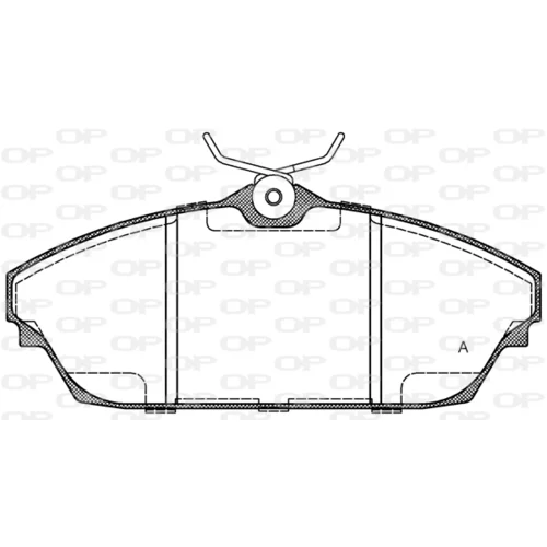 Sada brzdových platničiek kotúčovej brzdy OPEN PARTS BPA1504.00