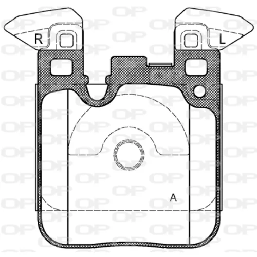 Sada brzdových platničiek kotúčovej brzdy OPEN PARTS BPA1539.00