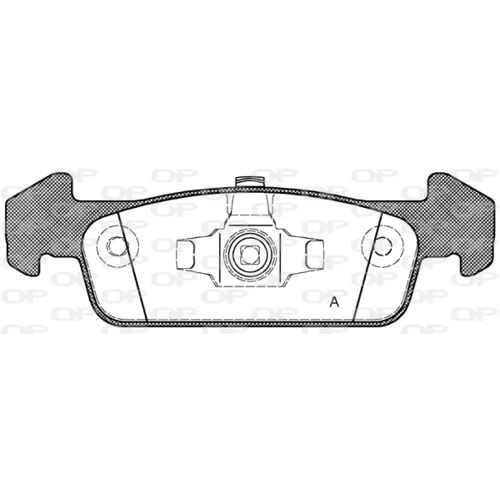 Sada brzdových platničiek kotúčovej brzdy OPEN PARTS BPA1540.10