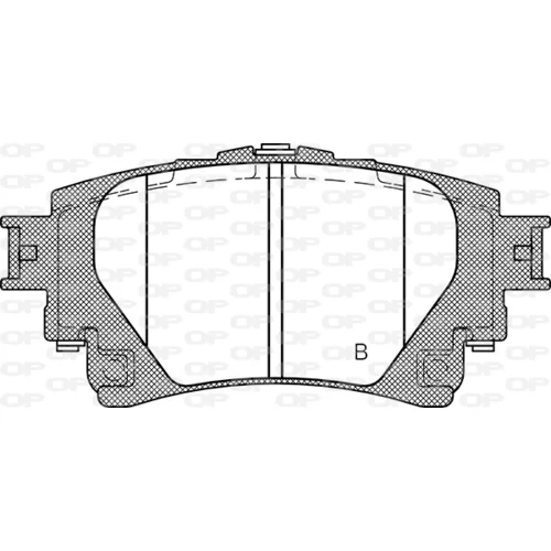 Sada brzdových platničiek kotúčovej brzdy BPA1871.00 (OPEN PARTS) - obr. 1