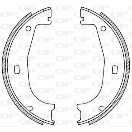 Sada brzdových čeľustí OPEN PARTS BSA2155.00