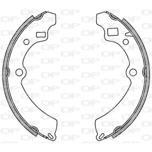 Sada brzdových čeľustí OPEN PARTS BSA2164.00