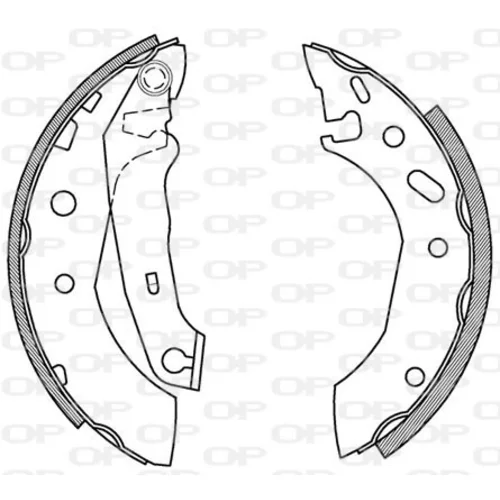 Sada brzdových čeľustí OPEN PARTS BSA2167.00