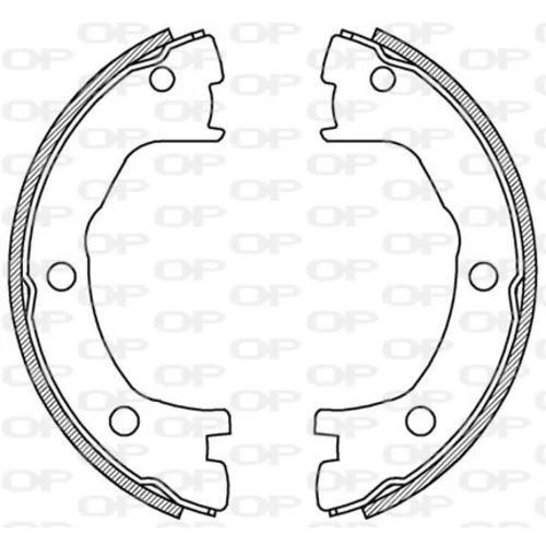 Sada brzdových čeľustí OPEN PARTS BSA2194.00