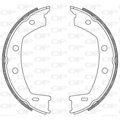 Sada brzdových čeľustí BSA2226.00 (OPEN PARTS)