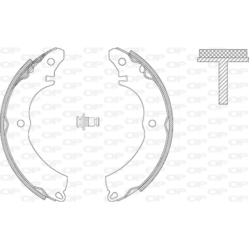 Sada brzdových čeľustí OPEN PARTS BSA2284.00