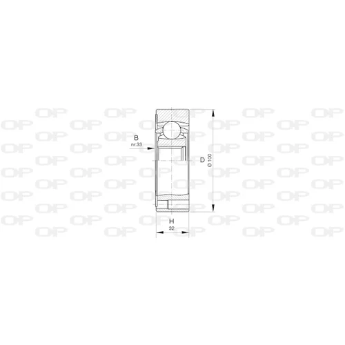 Sada kĺbov hnacieho hriadeľa OPEN PARTS CVJ5411.20