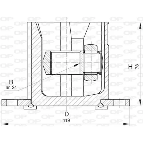 Sada kĺbov hnacieho hriadeľa CVJ5832.20 (OPEN PARTS)