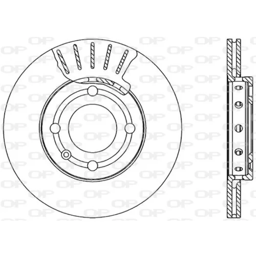 Brzdový kotúč OPEN PARTS BDA1592.20
