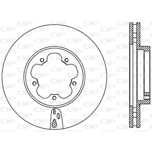 Brzdový kotúč OPEN PARTS BDA2368.20