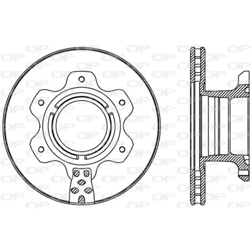 Brzdový kotúč BDA2426.20 (OPEN PARTS)