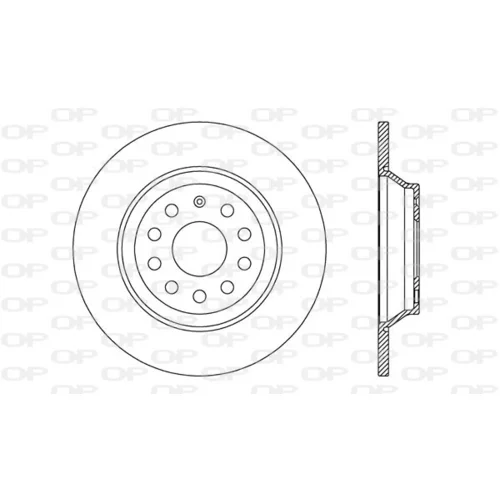 Brzdový kotúč OPEN PARTS BDA2721.10