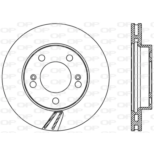 Brzdový kotúč OPEN PARTS BDR2376.20