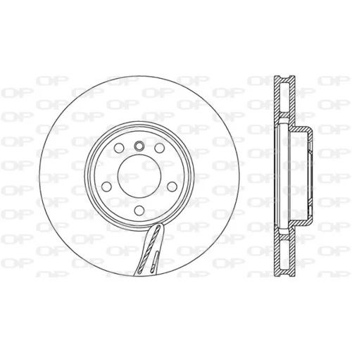 Brzdový kotúč OPEN PARTS BDR2745.20