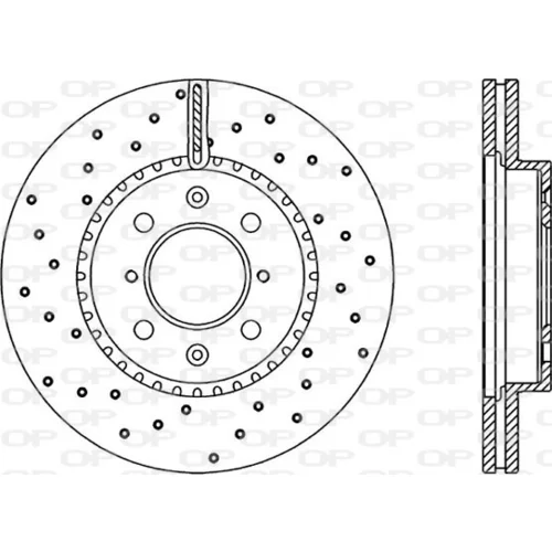 Brzdový kotúč OPEN PARTS BDRS2233.25