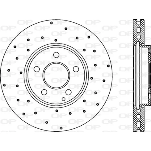 Brzdový kotúč OPEN PARTS BDRS2267.25