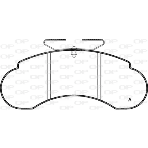 Sada brzdových platničiek kotúčovej brzdy OPEN PARTS BPA0142.10