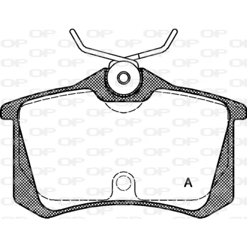 Sada brzdových platničiek kotúčovej brzdy OPEN PARTS BPA0263.20
