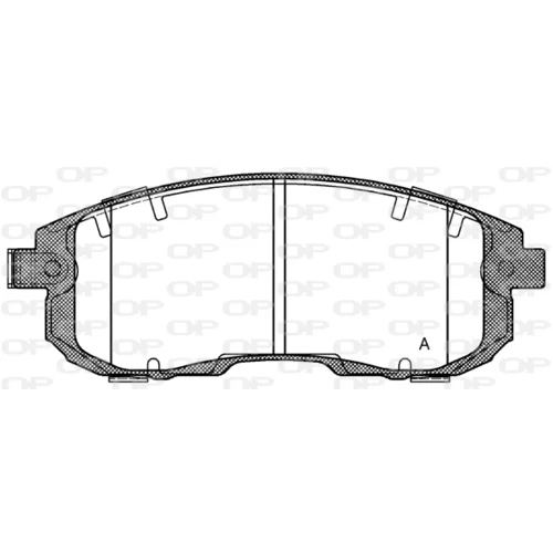 Sada brzdových platničiek kotúčovej brzdy OPEN PARTS BPA0293.11