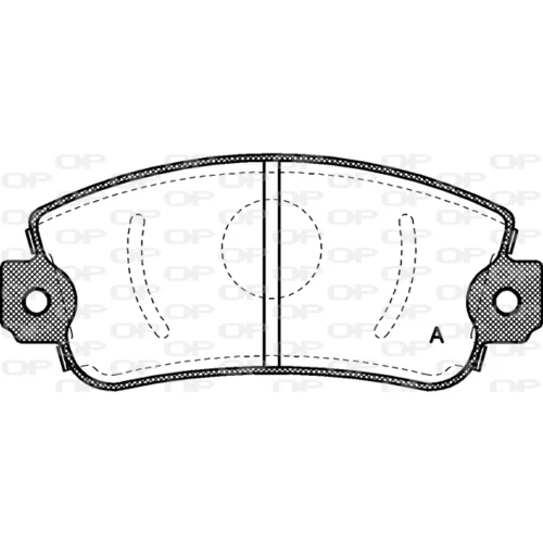 Sada brzdových platničiek kotúčovej brzdy OPEN PARTS BPA0372.00