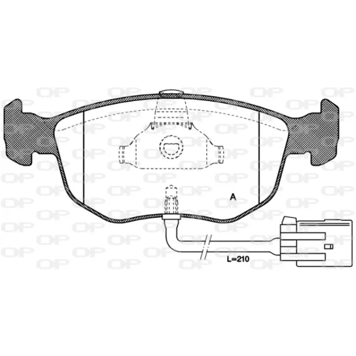 Sada brzdových platničiek kotúčovej brzdy OPEN PARTS BPA0575.02